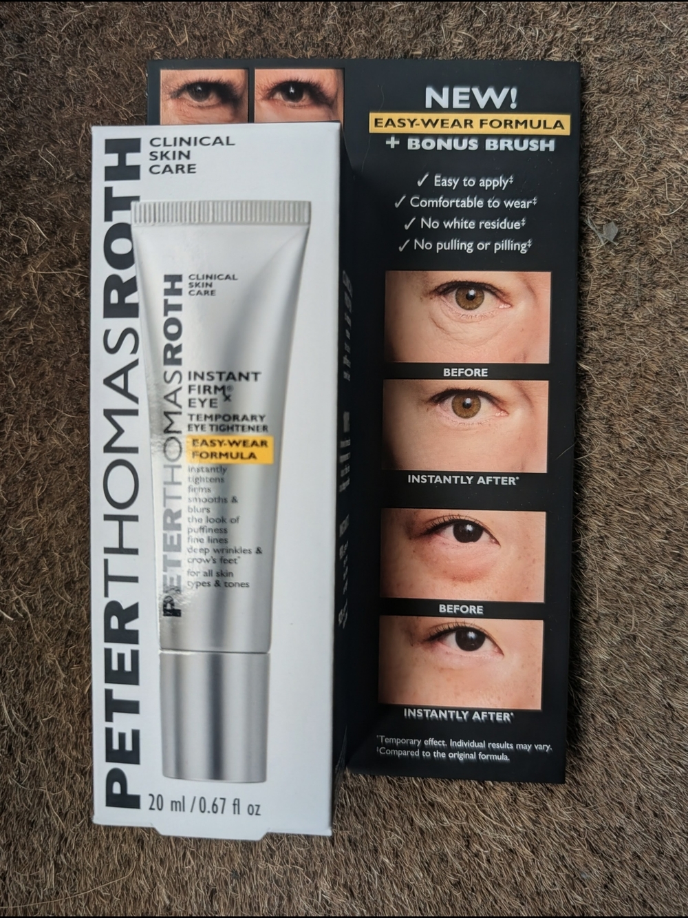 NWT Peter Thomas Roth Instant FirmX Eye Tightener – White & Silver Packaging